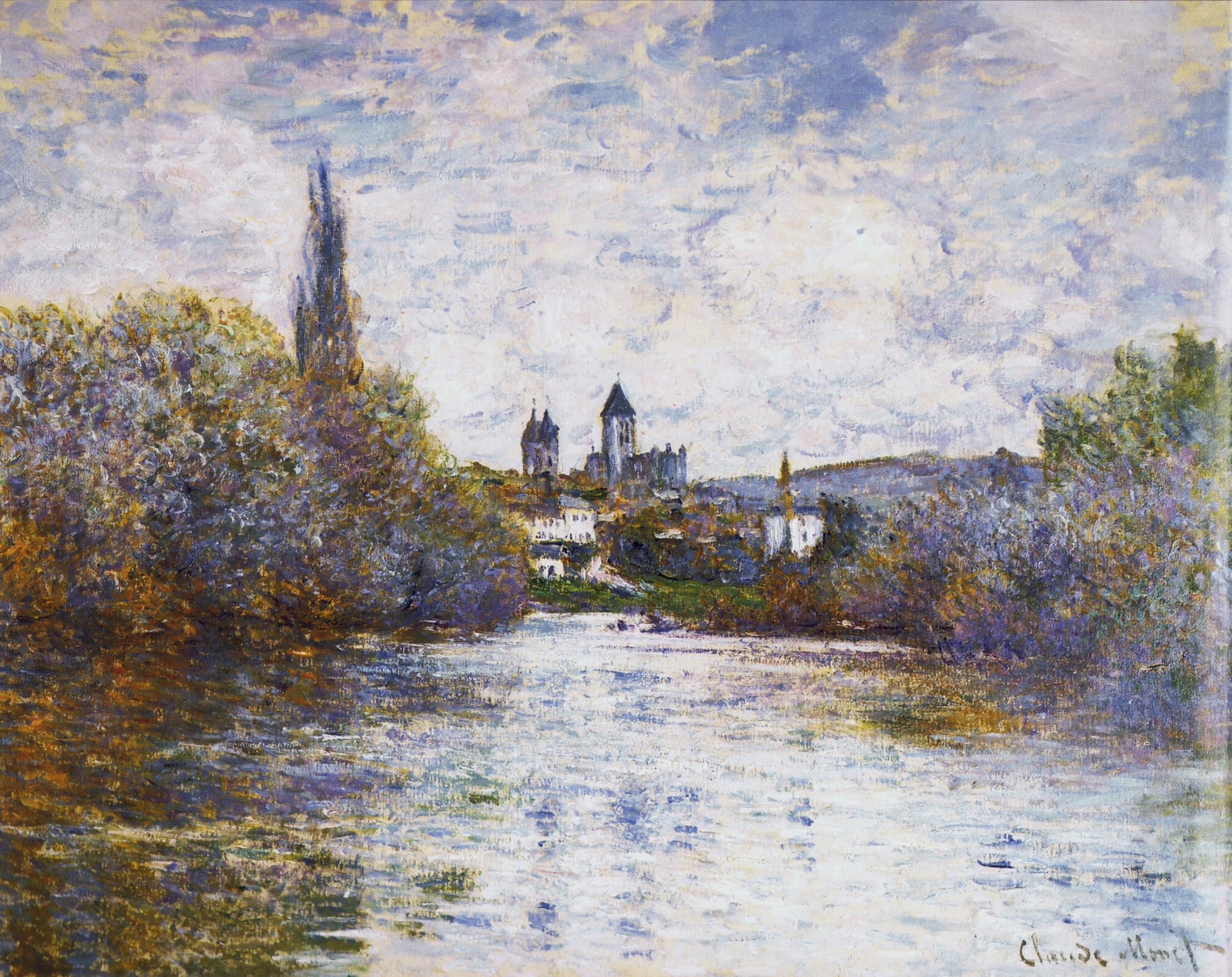 Vetheuil, The Small Arm of the Seine 1880